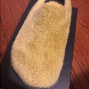 Fashion Nova Yellow Fuzzy Mules